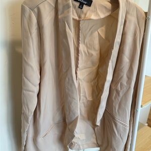 Lulu's apricot Open Front Jacket